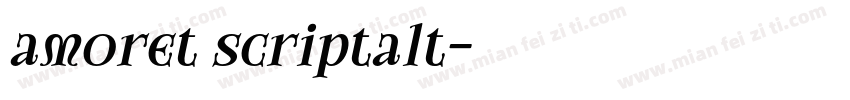 amoret scriptalt字体转换